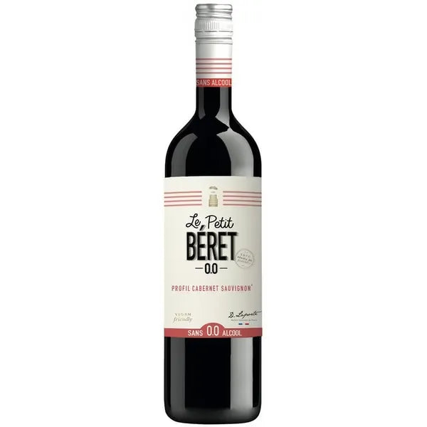 Le Petit Beret 0.0 ,Non-Alcoholic Cabernet Sauvignon  Red Wine 750 mL,  0% ABV