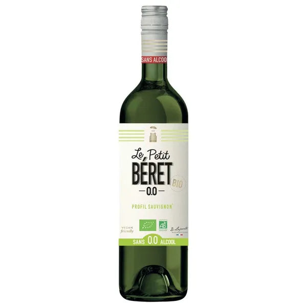 Le Petit Beret 0.0 ,Non-Alcoholic Organic  Sauvignon  White  Wine 750 mL,  0% ABV