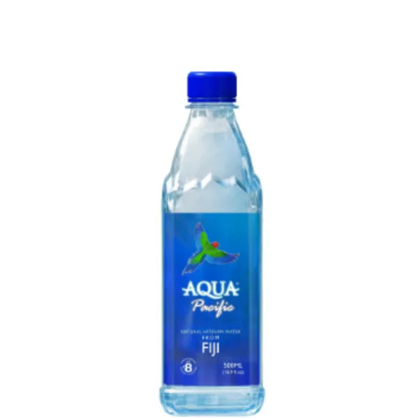 Aquapacific Water 500 mL, Fiji Finest Artesian Mineral Water , 2023 ITQI Superior Taste Award