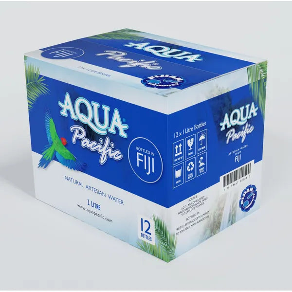 Aquapacific Water 1L, Fiji Finest Artesian Mineral Water , 2023 ITQI Superior Taste Award