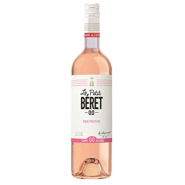 Le Petit Beret 0.0 ,Non-Alcoholic Prestige Rose Wine 750 mL, 0% ABV