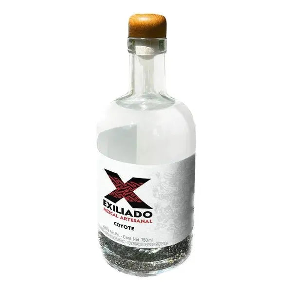 Mezcal Exiliado, Coyote, Agave Lyobaa, foraged wild, aged 12 years  (6Bottles/Case) , 750 mL   48.7% ABV