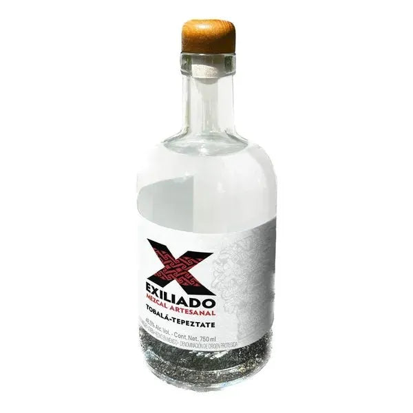 Mezcal Exiliado, Tobalá-Tepeztate, Agave Potatorum (60%) and Agave Marmorata (40%), foraged wild, aged 15 and 25 years respectively  (6Bottles/Case) , 750 mL   48.63% ABV