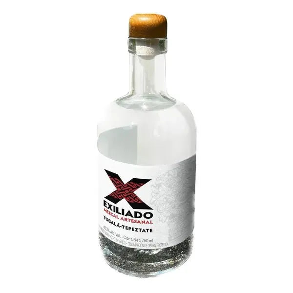 Mezcal Exiliado, Tobalá-Tepeztate, Agave Potatorum (60%) and Agave Marmorata (40%), foraged wild, aged 15 and 25 years respectively  (6Bottles/Case) , 750 mL   48.63% ABV